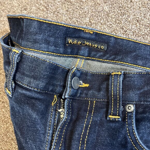 Nudie Jeans Lean Dean Vintage Mens Denim Pants Jeans Size 32x31.5 - Picture 9 of 13